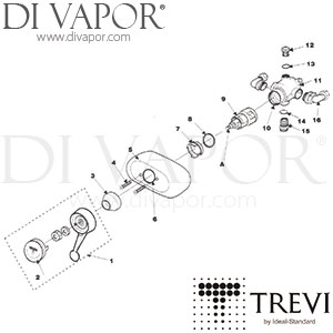 Trevi Blend 410 Exposed High Flow Mixer Shower Valve Spare Parts - IDL DV 335